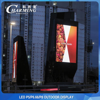 Màn hình quảng cáo LED ngoài trời liền mạch P5 được gắn cực 320x160mm