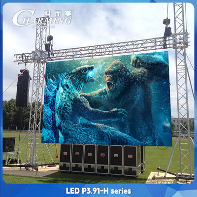 P3.91 H Series Outdoor LED Wall Display Cho thuê màn hình video sexy cho sân khấu DJ