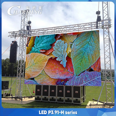 Màn hình hiển thị LED thuê lớn 500x500mm ngoài trời P3.91 tường video chống nước LED