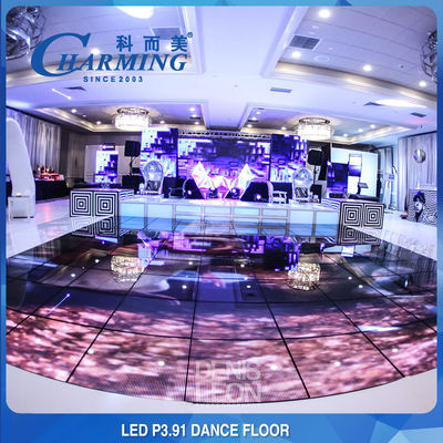 Kiểm soát nước IP65 LED sàn gạch màn hình bảng RGB màu đầy đủ 3840Hz Cho chương trình khiêu vũ cỏ