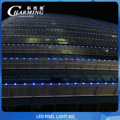 Tòa nhà ngoài trời Đèn LED Pixel Đèn điều khiển SPI DC24V 40D Bền