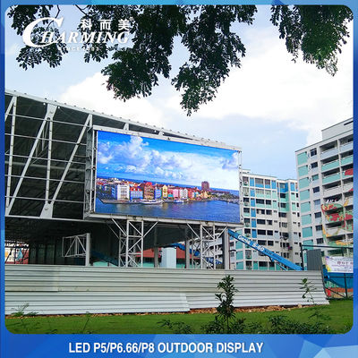 Quảng cáo quyến rũ Màn hình tường video LED ngoài trời 192x192 Ultrathin