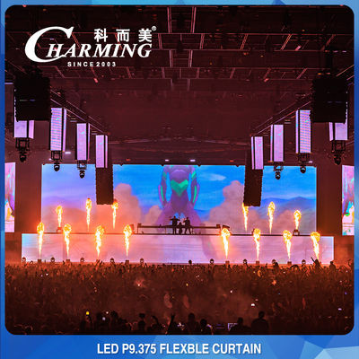 Màn hình LED linh hoạt 30x90CM IP65 2K HD Pixel Pith P9MM cho sân khấu ngoài trời