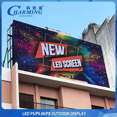 Tường video LED ngoài trời 1200W P5 P8 không thấm nước cho quảng cáo