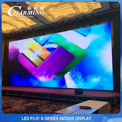 Tường video LED trong nhà 14-16 Bit, Màn hình LED cho thuê trong nhà P3.91 IP42
