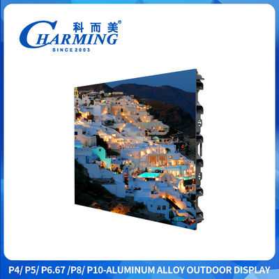 P4/P5/P6.67/P8/P10 Hộp mạch PCB Hợp kim nhôm 10%~90%RH Màn hình hiển thị ngoài trời 320*160mm ngoài trời ≥1920Hz