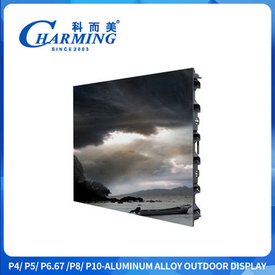 Màn hình LED ngoài trời bằng hợp kim magie siêu nhẹ với tần số quét 7680Hz và hỗ trợ treo cho thuê và quảng cáo