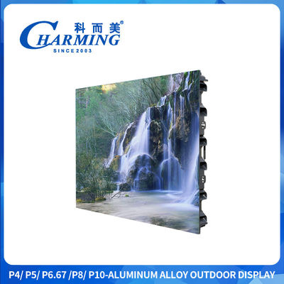 Màn hình hiển thị ngoài trời 16 bit cao màu xám P4 Led Ultra Wide Viewing Angle With Zinc Alloy Quick Lock