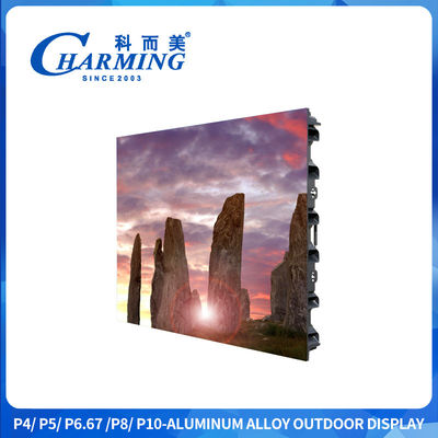 P4 P6 P8 Quảng cáo ngoài trời Ip65 màn hình LED với 3840Hz