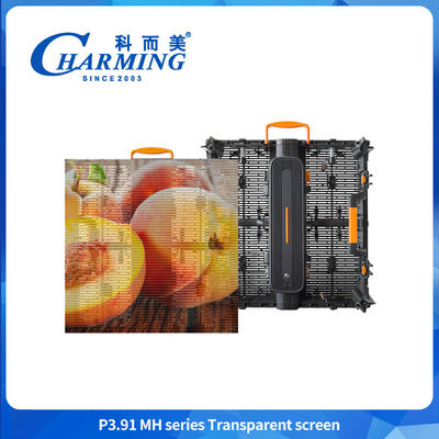 5000nits Độ sáng cao P3.91 kính ngoài trời tường video LED trong suốt