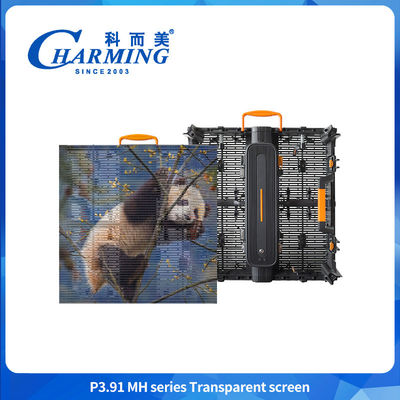 Màn hình Transparent Film Glass Wall For Advertising Video Flexible Window Panel High Digital 3D P3.91 Led Indoor
