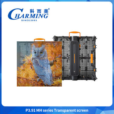 Màn hình Transparent Film Glass Wall For Advertising Video Flexible Window Panel High Digital 3D P3.91 Led Indoor