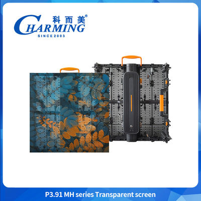 500 * 500mm P3.91 LED màn hình trong suốt Trung tâm mua sắm Quảng cáo màn hình màn hình tường LED