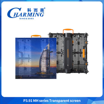 P3.91 Cho thuê bên ngoài tường video LED trong suốt cho nền sân khấu