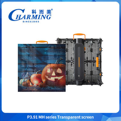5000nits Độ sáng cao P3.91 kính ngoài trời tường video LED trong suốt