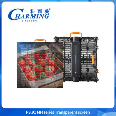 Màn hình LED trong suốt 16 bit P3.91 Màn hình tường LED trong suốt chống va chạm