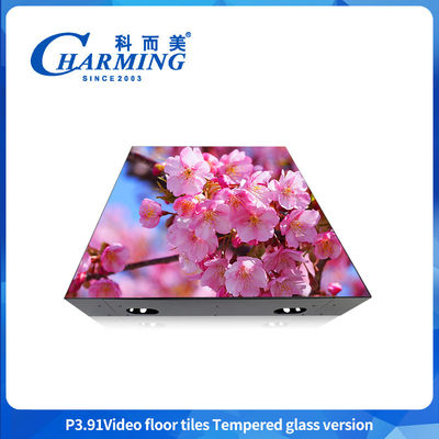 LED Display P3.91 Indoor Led Panel for Advertising GOB + Glass Surface HD Floor Screen Dance