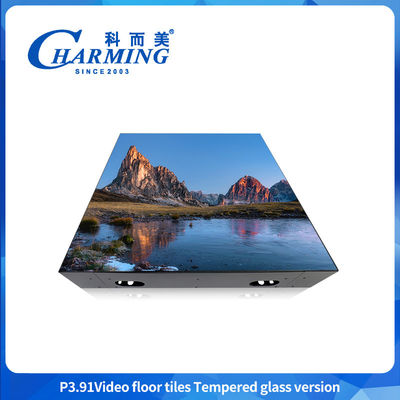 LED Display P3.91 Indoor Led Panel for Advertising GOB + Glass Surface HD Floor Screen Dance