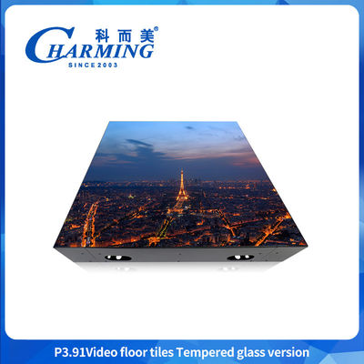 Tùy chỉnh P3.91 màn hình màn hình video SMD1921 Bên trong và bên ngoài kính + Gob Cover + Bức tượng khung sắt LED sàn khiêu vũ cho thuê