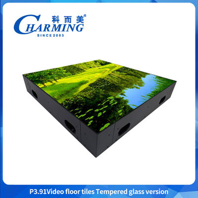 Sàn nhảy LED kỹ thuật số Đồ cầm kính nóng LED sàn nhảy Video sàn gạch trong quán bar Câu lạc bộ và triển lãm cho thuê