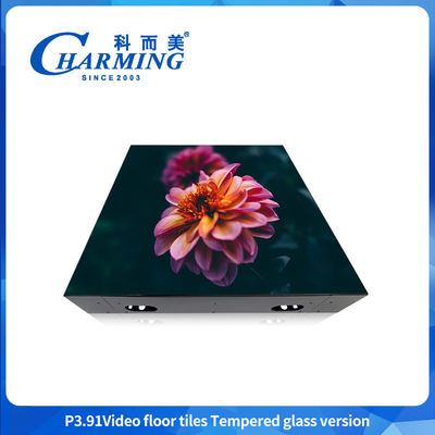 1920hz-3840HZ Refresh P3.91 Video sàn gạch với phiên bản kính nóng
