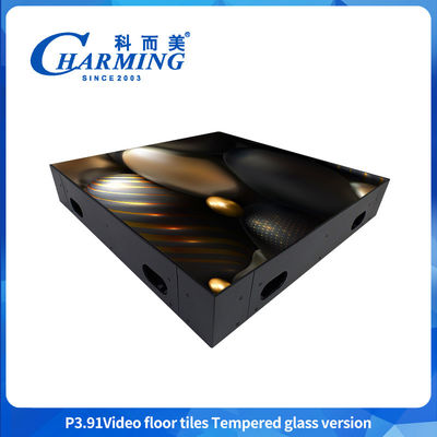 P3.91 Mô hình thủy tinh nóng cực rõ ràng hiển thị video Bạch cầu sàn nhảy cho các hoạt động cho thuê trong nhà và ngoài trời Bảo trì nhanh