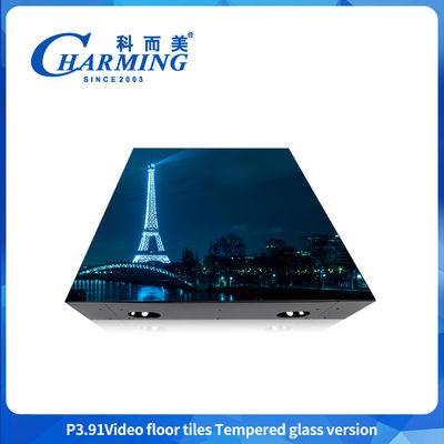 P3.91 Mô hình thủy tinh nóng cực rõ ràng hiển thị video Bạch cầu sàn nhảy cho các hoạt động cho thuê trong nhà và ngoài trời Bảo trì nhanh