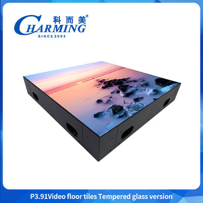 P3.91 Glass +gob Cover +iron Frame High Performance Load-Bearing Video Dance Floors For All Types of Rental Events (Tầng nhảy video chịu tải hiệu suất cao cho tất cả các loại sự kiện cho thuê)