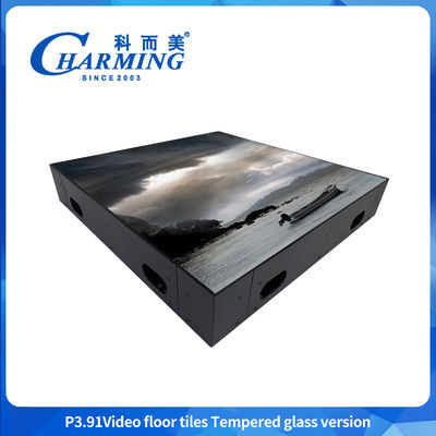 P3.91 LED Floor Panel Led Stage Floor Disco Floor với thùng thủy tinh cứng chống nước
