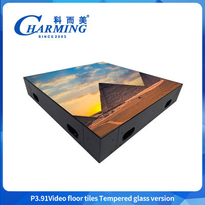 Phân hình sàn gạch chất lượng cao P3.91 pixel Màn hình sàn gạch cao chịu tải độ chống nước và chống ẩm Bảng hiển thị Phòng tiệc Cho thuê LED Video sàn nhảy