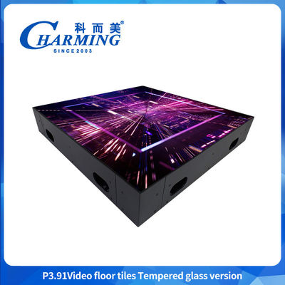 500 * 500mm Mobile DJ Stage Video Floor Tile Screen Indoor và Outdoor 3D LED Screen Cho Wedding Bar Club