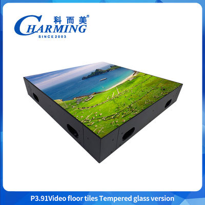 50x50CM Led Dance Floor P3.91 Video Floor Tiles Phiên bản kính nóng