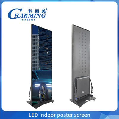 Đứng Wifi thông minh di động Hd P1.86 P2 Digital Advertising LED Poster Display Screens