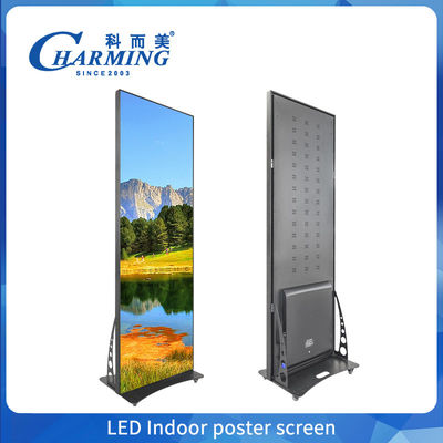 Màn hình hiển thị poster LED 4k di động P1.86, P2 Quảng cáo màn hình tường video LED