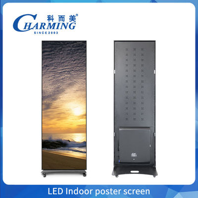 P1.86-P2.5 Di động quảng cáo kỹ thuật số trong nhà Led Poster Display Led Video Wall