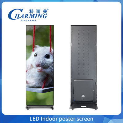 P1.86-P2.5 Di động quảng cáo kỹ thuật số trong nhà Led Poster Display Led Video Wall