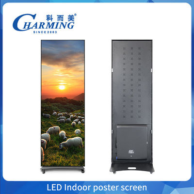 Full Color P2.5 P1.86 P2 Indoor Led Poster Display Screen Wifi USB Floor Standing Led quảng cáo Digital Poster Display