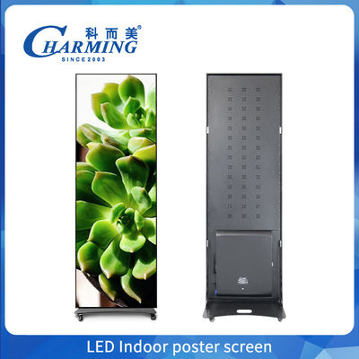 Full Color P2.5 P1.86 P2 Indoor Led Poster Display Screen Wifi USB Floor Standing Led quảng cáo Digital Poster Display