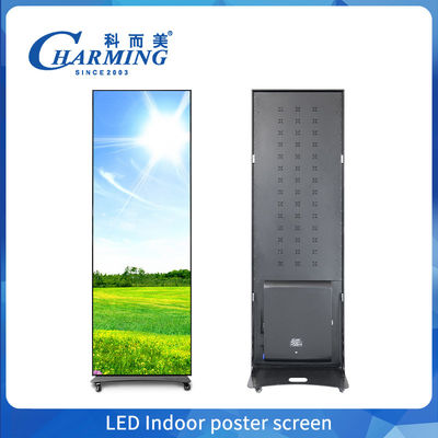 Full color led 640X1920mm P2 P1.86 P2.5 P3 sàn đứng Led Poster Wifi Usb Đèn di động Poster Display Panel