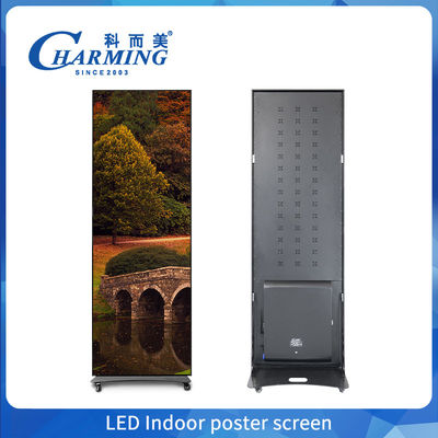 bán nóng quảng cáo LED màn hình poster với bánh xe sàn đứng