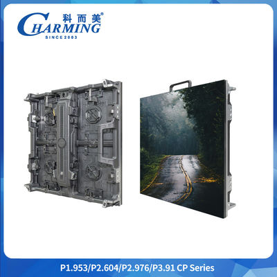 Độ nét cao P1.9-3.91 7680hz Tỷ lệ làm mới Cp Series 500 * 500 / 1000mm Staggered Splicing Rental Curved Regula Outdoor And Indoor Flexible Led Video Wall