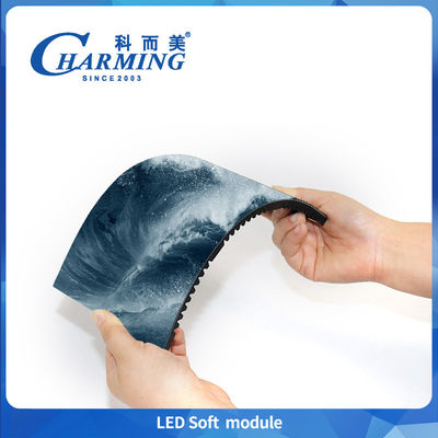 True Color Indoor P3 P4 Soft Module Curved Flexible Led Display Screen Cho sử dụng cột hình trụ