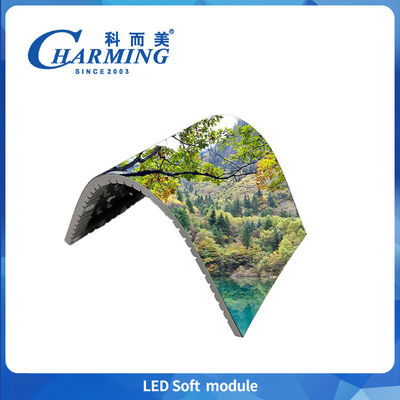 P1.86-P4 Lượng điện thấp và nhiệt thấp 7680Hz Mô-đun mềm trong nhà có thể hỗ trợ màn hình hình hình hình trụ cong hình S cho các trung tâm mua sắm Khách sạn Nhà hàng