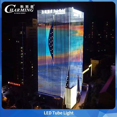 Đèn tuýp PC hợp kim nhôm + PC cho dự án chiếu sáng đầu cửa tòa nhà và cầu ngoài trời