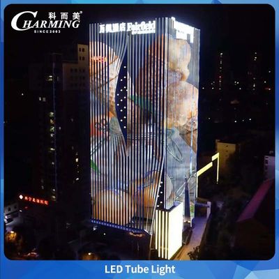 RGB U38 Tube Light 1000/500*38*58MM Trượt 3C và chứng nhận CE cho tòa nhà ngoài trời Bảo trì dễ dàng