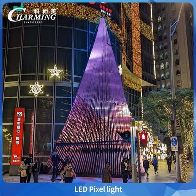IP65 ngoài trời chống thấm xây dựng độ cao đèn pixel với màu hiển thị RGB