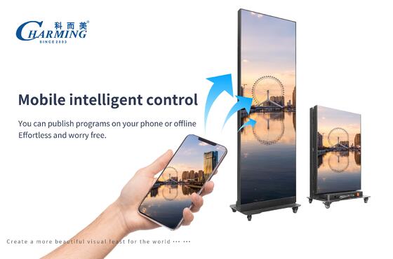 Màn hình Poster LED có thể gập lại với công nghệ GOB tốc độ làm mới cao và điều khiển di động thông minh