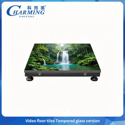 Gạch lát sàn video LED P3.91 hiệu suất cao 500x1000mm / Sàn nhảy tương tác bằng kính cường lực