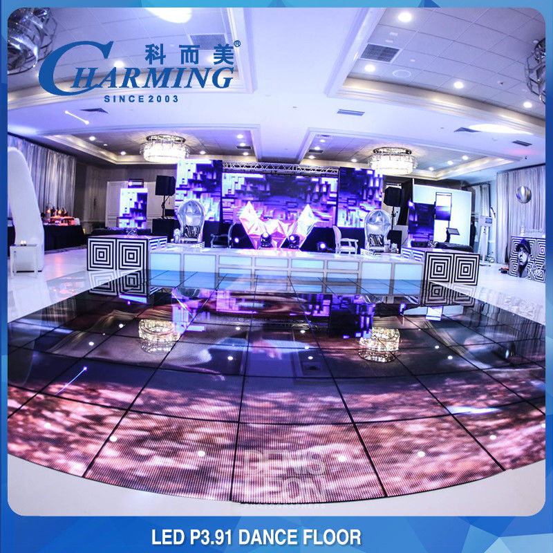 Kiểm soát nước IP65 LED sàn gạch màn hình bảng RGB màu đầy đủ 3840Hz Cho chương trình khiêu vũ cỏ