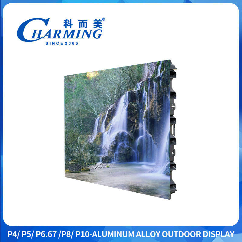 Màn hình hiển thị ngoài trời 16 bit cao màu xám P4 Led Ultra Wide Viewing Angle With Zinc Alloy Quick Lock